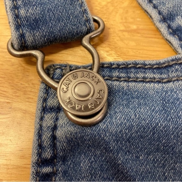 Girls Jean Overalls Size 18 XXL Light Denim Bib Overalls Stretch - Picture 6 of 16